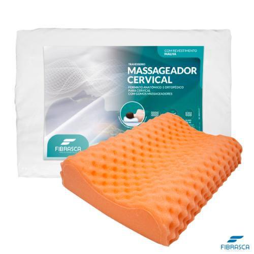 Travesseiro Cervical Com gomos Massageadores Macio Menor preço em Travesseiro Cervical Com gomos Massageadores Macio