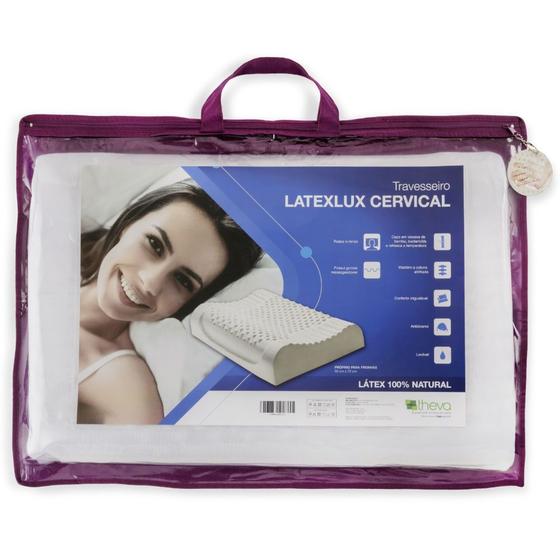 Imagem de Travesseiro Cervical de Látex Contour Latexlux Theva