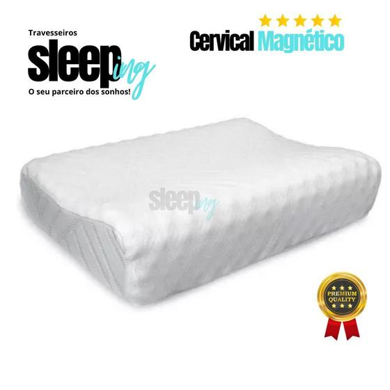 Travesseiro Cervical Magnetico Ortopedico Alinha Coluna Menor preço em Travesseiro Cervical Magnetico Ortopedico Alinha Coluna