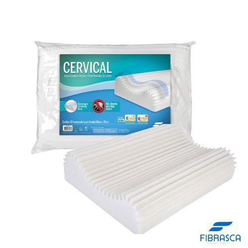 Travesseiro Cervical Ortopédico, 50x70cm, Fibrasca Menor preço em Travesseiro Cervical Ortopédico, 50x70cm, Fibrasca