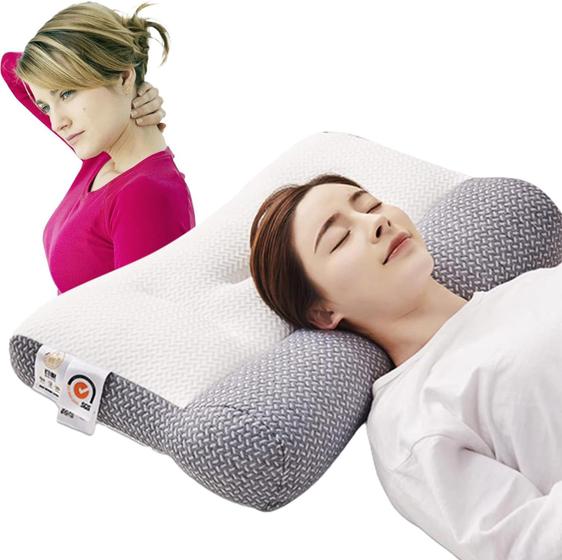 Imagem de Travesseiro Cervical Ortopédico e Relaxante - Ultra Conforto