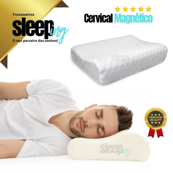 Imagem de Travesseiro  Cervical Pillow Magnetico Ortopedico Original