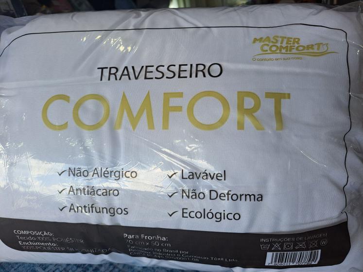 Imagem de Travesseiro Confort Alta Maciez -Lavável -antiácaro -antifungos- não deforma 50x70cm