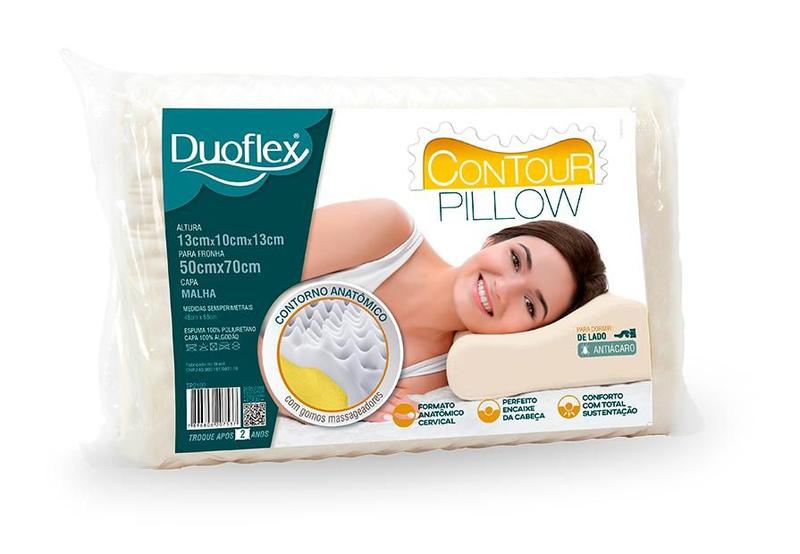 Imagem de Travesseiro Contour Pillow Cervical Confort Tp2102 - Duoflex