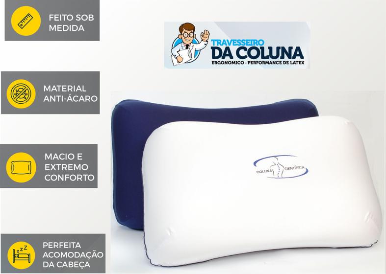 Travesseiro da Coluna ORTOPÉDICO Nº17 ( Para pessoas com grande ...