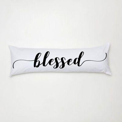 Imagem de Travesseiro de corpo aconchego estampada com refil 90cm x 38cm 02 peças - blessed