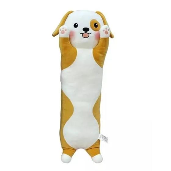Travesseiro De Corpo Almofada Fofinha Cachorro Pet Caramelo - DM Toys Imagem de Travesseiro De Corpo Almofada Fofinha Cachorro Pet Caramelo