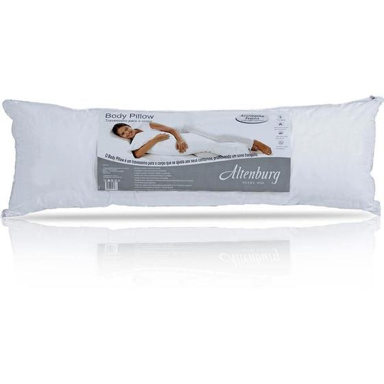 Imagem de Travesseiro de Corpo Body Pillow Microfibra sem Fronha Branco - 40cm x 1,30m Branco