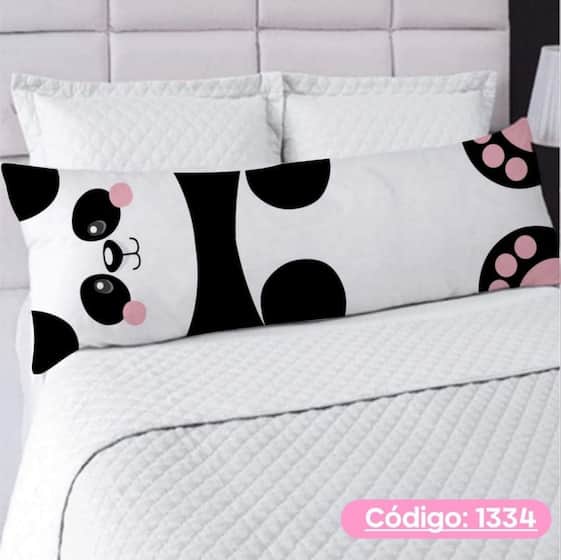Travesseiro de Corpo Xuxão com Fronha Panda PANDA-1334