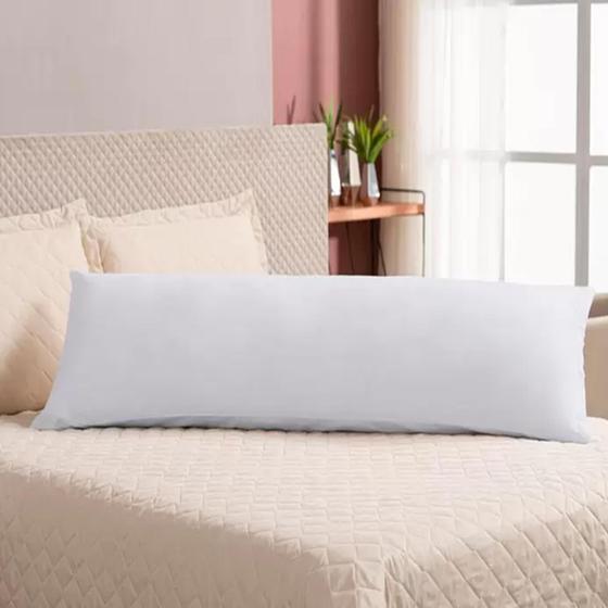 Imagem de Travesseiro de corpo xuxao gigante 1,35x40 100% algodão enchimento fibra de silicone firme para dormir de lado