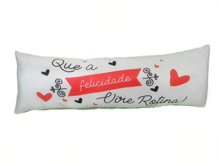 Imagem de Travesseiro de Corpo Xuxão Romance Siliconado Antialérgico  Travesseiro + Fronha C/Zíper 