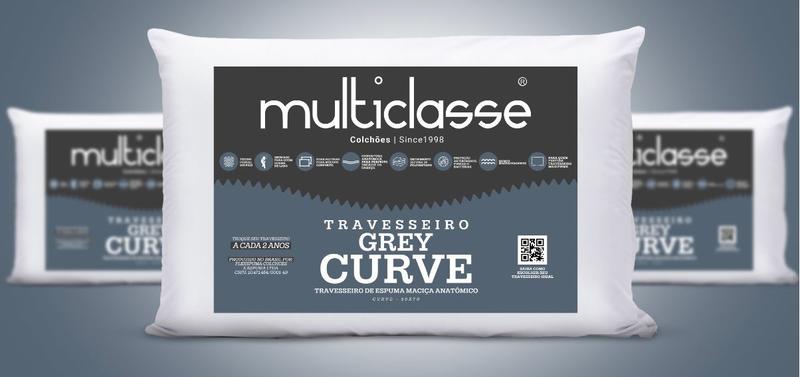 Imagem de Travesseiro de espuma soft - multiclasse grey curve