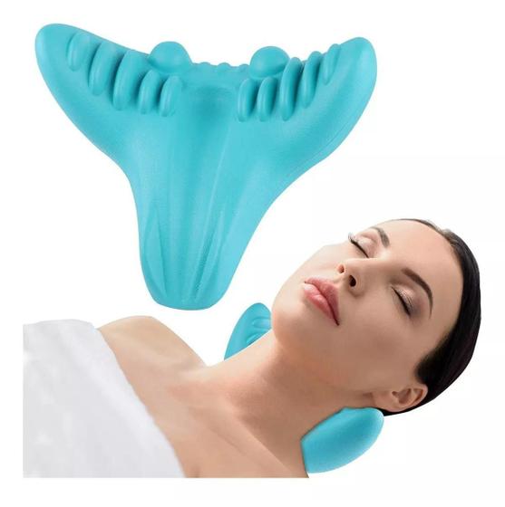 Imagem de Travesseiro De Tração Massagem Cervical Alivio Dor Pescoço