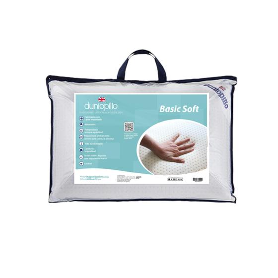 Imagem de Travesseiro Dunlopillo Basic Soft - 100% Látex - Macio