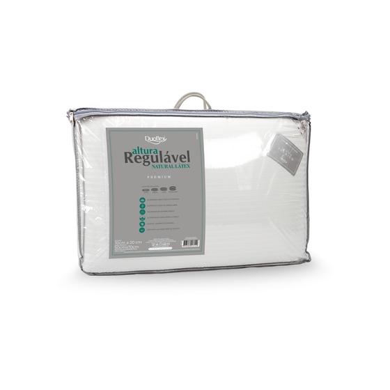 Imagem de Travesseiro Duoflex Altura Regulável NATURAL LÁTEX PREMIUM, com 04 opções de altura, 50 x 70 cm