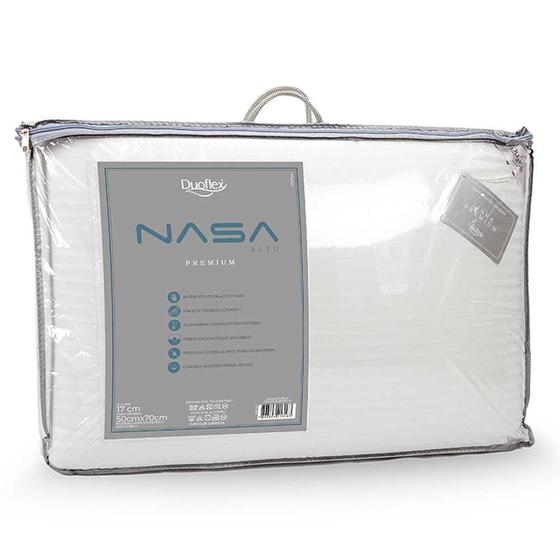 Travesseiro Duoflex Nasa Alto Premium - NS1125 Menor preço em Travesseiro Duoflex Nasa Alto Premium - NS1125