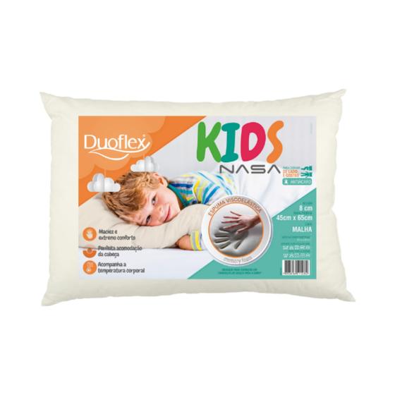 Imagem de Travesseiro Duoflex Nasa Kids Viscoelástico 45x65