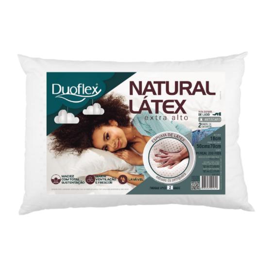 Travesseiro Duoflex Natural Látex Extra Alto 18cm de Altura LN1101 Menor preço em Travesseiro Duoflex Natural Látex Extra Alto 18cm de Altura LN1101