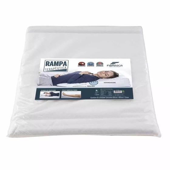 Travesseiro Fibrasca Rampa Anti Refluxo Espuma e Poliéster Branco ...