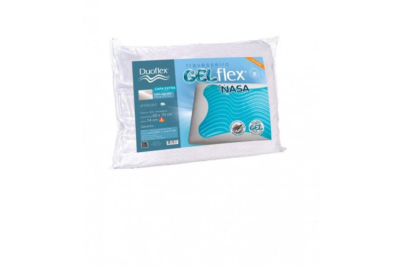 Imagem de Travesseiro Gel Flex Refrescante Nasa 14cm Gn1101 Duoflex