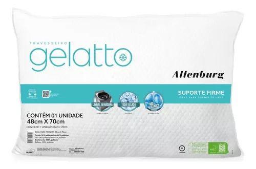Travesseiro Gelatto Altenburg Toque Gelado Extra Macio Firme Menor preço em Travesseiro Gelatto Altenburg Toque Gelado Extra Macio Firme