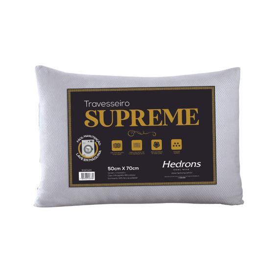 Imagem de Travesseiro Hedrons Supreme Firme Piquet 50x70 cm