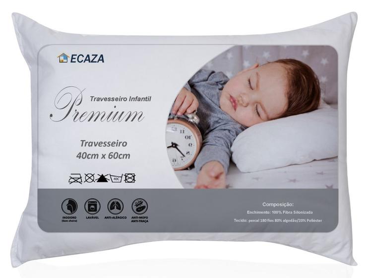 Imagem de Travesseiro Infantil 40cm x 60cm com Fibra Siliconizada