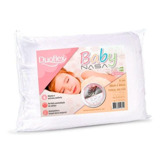 Imagem de Travesseiro Infantil BB1002 Nasa Baby 200 Fios Impermeável (30x40x6) - Duoflex