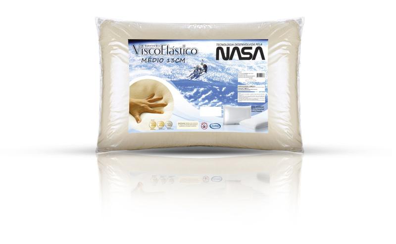 Travesseiro Inteligente Nasa Perfil Médio 13cm Altura Percal Algodão Menor preço em Travesseiro Inteligente Nasa Perfil Médio 13cm Altura Percal Algodão