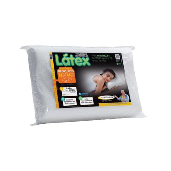 Travesseiro MarcBrayn Cervical Látex - 1010152 Imagem de Travesseiro MarcBrayn Cervical Látex - 1010152
