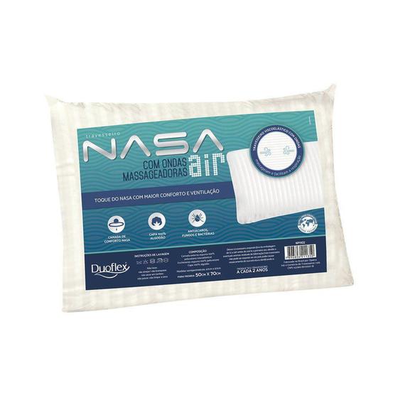 Menor preço em Travesseiro Nasa Air em Poliuretano 47x65cm Duoflex 802NP1102 1 Peça