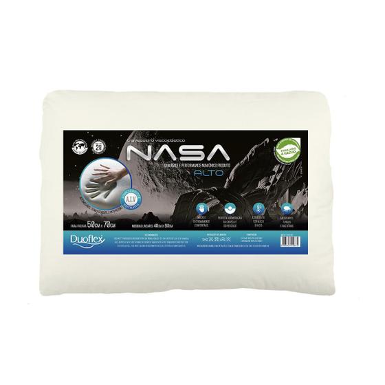 Travesseiro Nasa Alto 50X70X13 Duoflex Menor preço em Travesseiro Nasa Alto 50X70X13 Duoflex