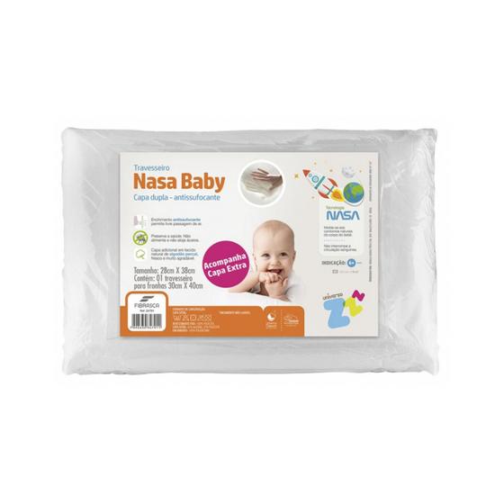 Imagem de Travesseiro Nasa Baby Fibrasca Infantil Bebês 6 Meses