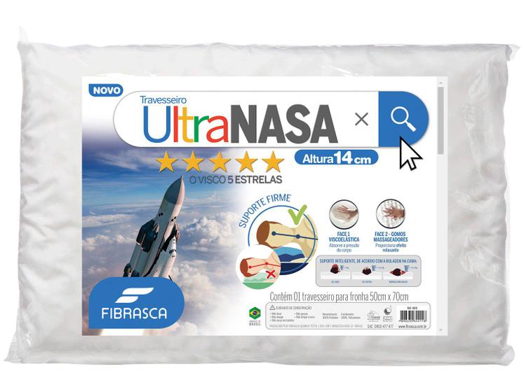 Travesseiro Nasa Fibrasca de Cabeça Viscoelástico - Dupla Face Ultra Menor preço em Travesseiro Nasa Fibrasca de Cabeça Viscoelástico - Dupla Face Ultra