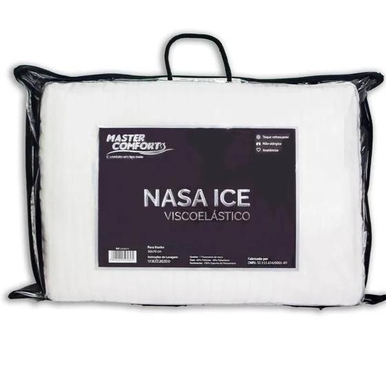 Imagem de Travesseiro Nasa Ice Viscoelástico 50cm x70cm - Master Comfort