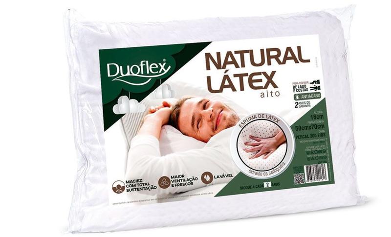 Imagem de Travesseiro Natural Latex Alto Duoflex