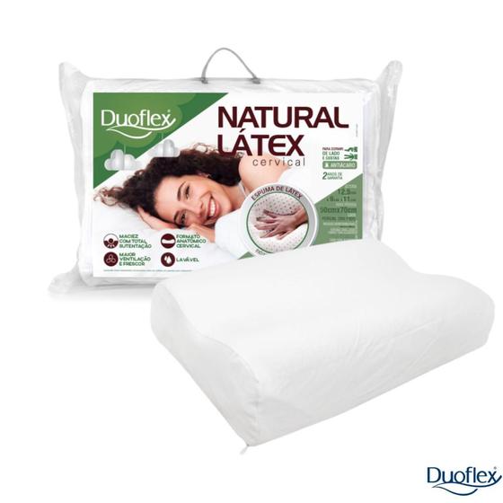 Imagem de Travesseiro Natural Látex Da Duoflex - Forma Cervical