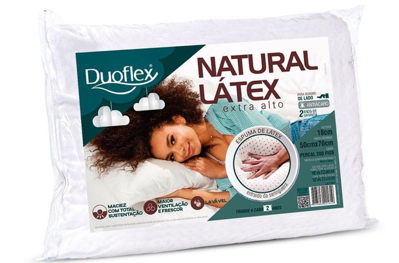 Imagem de Travesseiro Natural Latex Extra Alto Duoflex