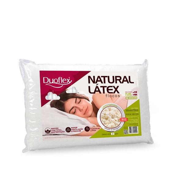 Imagem de Travesseiro Natural Látex Flocos Duoflex