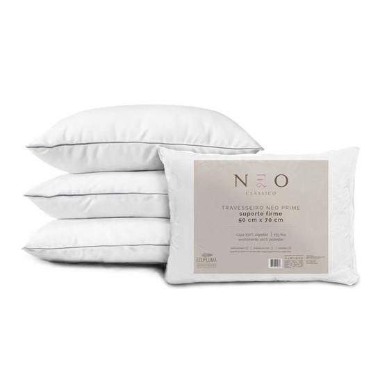 Travesseiro Neo Prime Suporte Firme Fibras 233 Fios 50x70cm Camesa Menor preço em Travesseiro Neo Prime Suporte Firme Fibras 233 Fios 50x70cm Camesa