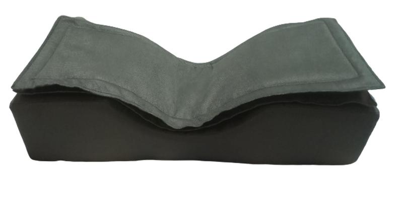 Imagem de Travesseiro Para Extensão de Cílios Luxo c/ Bolsinhos e Extra Confort Pillow em Suede