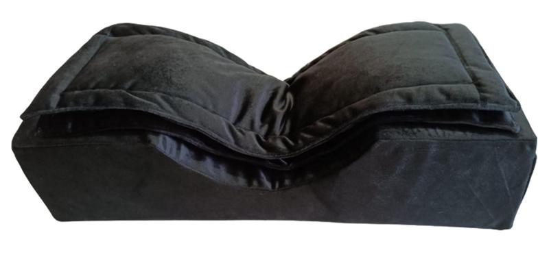 Imagem de Travesseiro Para Extensão de Cílios Luxo c/ Bolsinhos e Extra Confort Pillow em Suede
