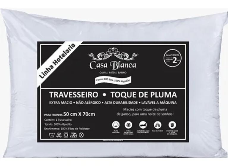 Imagem de Travesseiro Para Hotel Toque Pluma - Linha Hotelaria - Casa Blanca