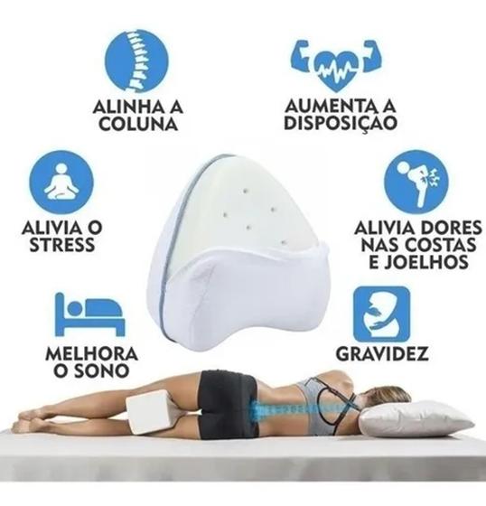 Travesseiro Para Postura Pernas Pés Dormir Joelhos Almofada Menor preço em Travesseiro Para Postura Pernas Pés Dormir Joelhos Almofada