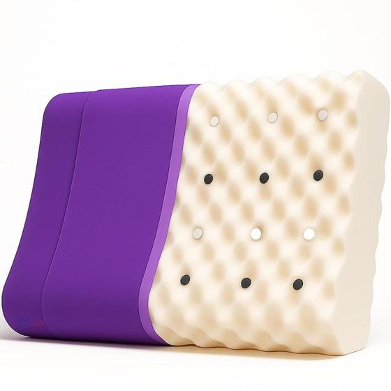 Imagem de Travesseiro Para Ronco Dor Cervical Postura Apneia do Sono Magnético Pastilhas IVL