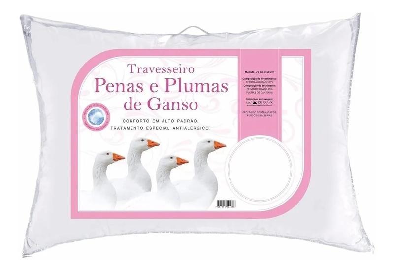 Imagem de Travesseiro Penas De Ganso E Plumas De Ganso 70x50cm Daune