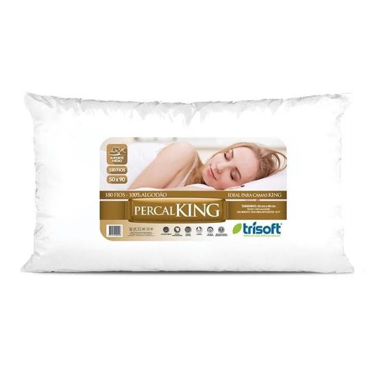 Imagem de Travesseiro Percal King 50x90cm Trisoft