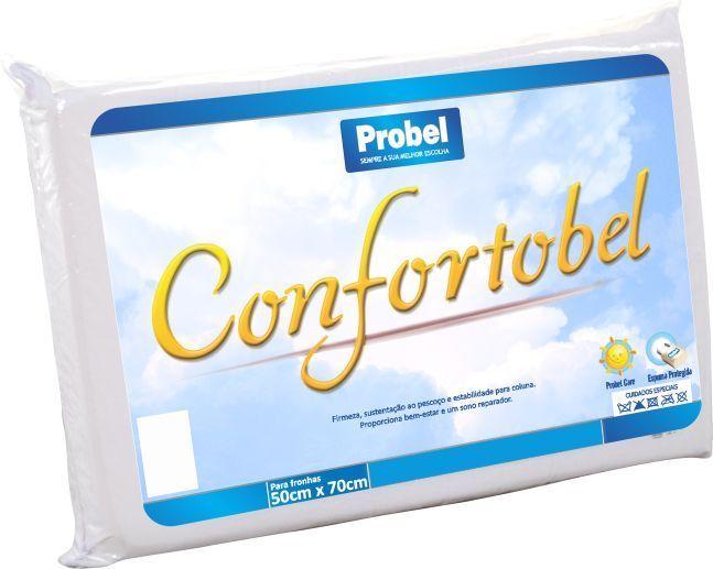 Imagem de Travesseiro Probel Espuma Soft Antiácaro Confortobel 40x60cm Branco