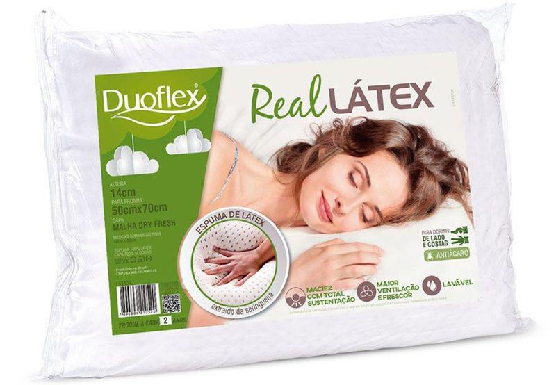 Travesseiro Real Látex Duoflex 50x70x14 - Ls1104 é boa?