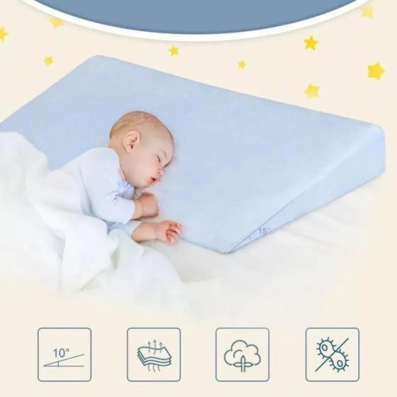 Travesseiro Rn Anti Refluxo Rampa Bebê AZUL Menor preço em Travesseiro Rn Anti Refluxo Rampa Bebê AZUL